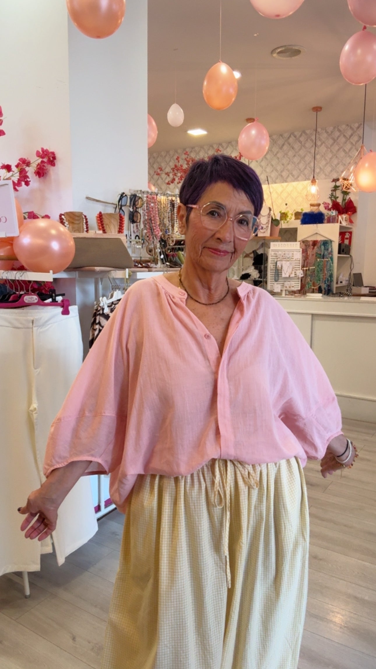 Camisa/Blusa Rosa Empolvado