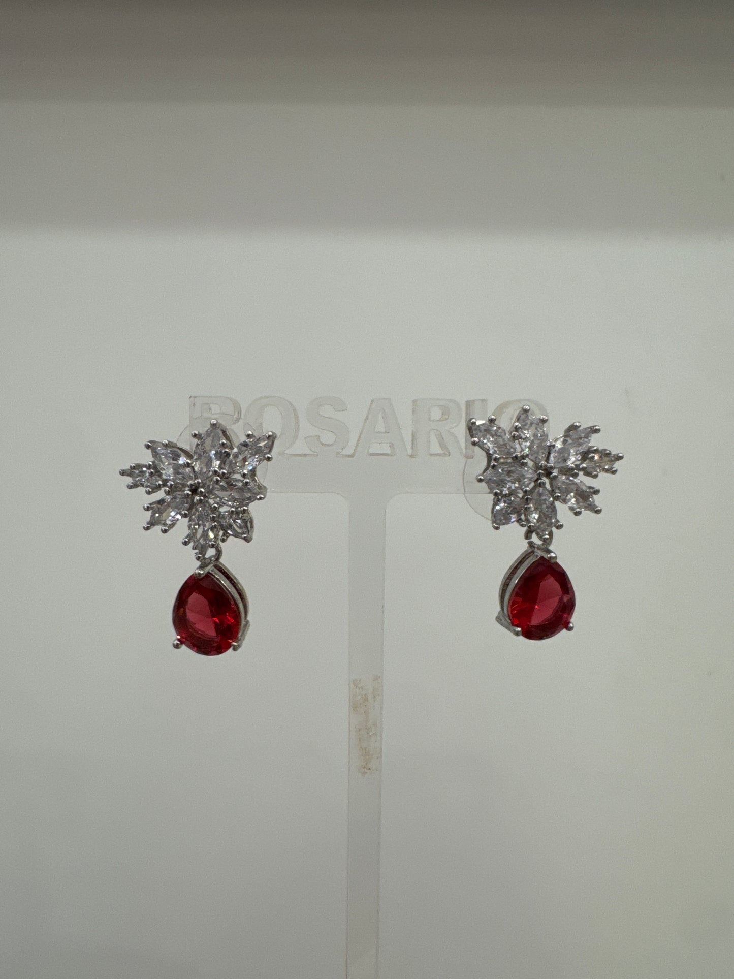 Pendientes Plata Baño Rodio
