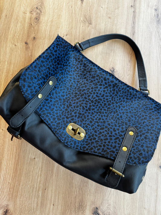 Bolso Piel Print Combinado Boston