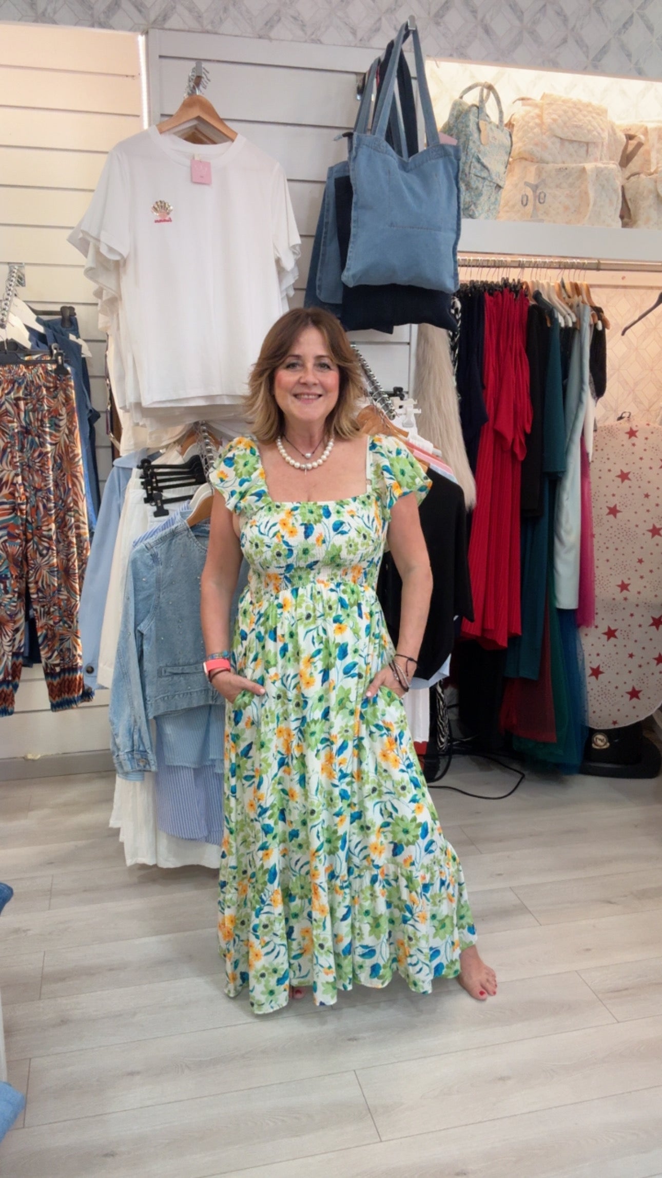 Vestido Floral Verde