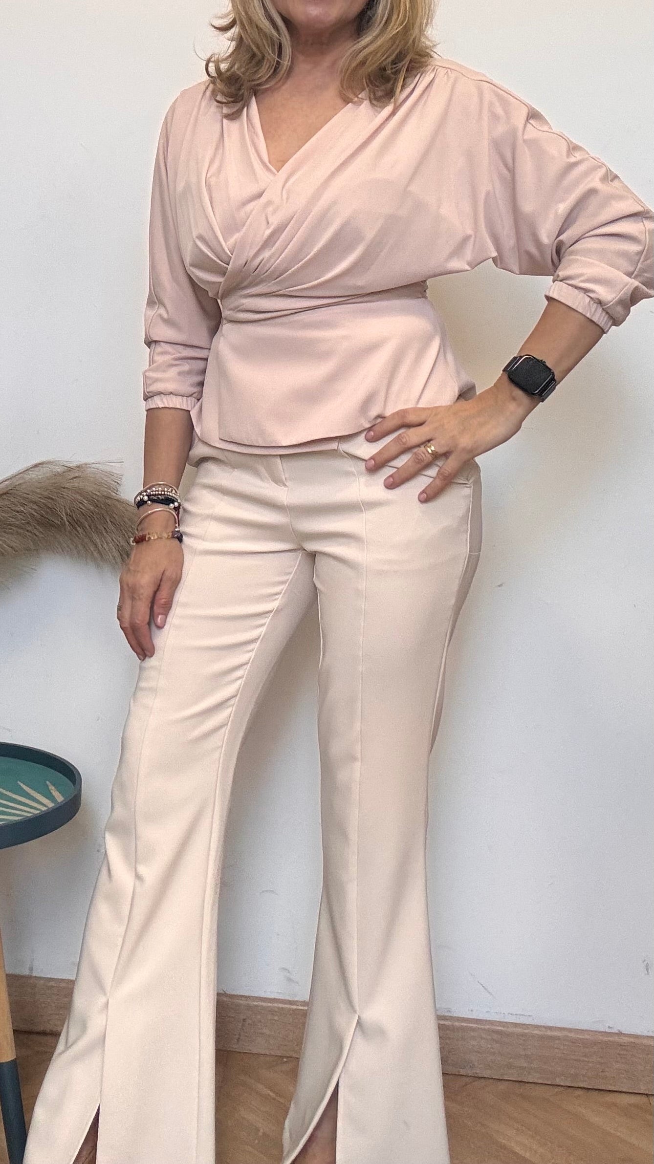 Felisa Trousers - High Waisted, Wide Leg, Elegant