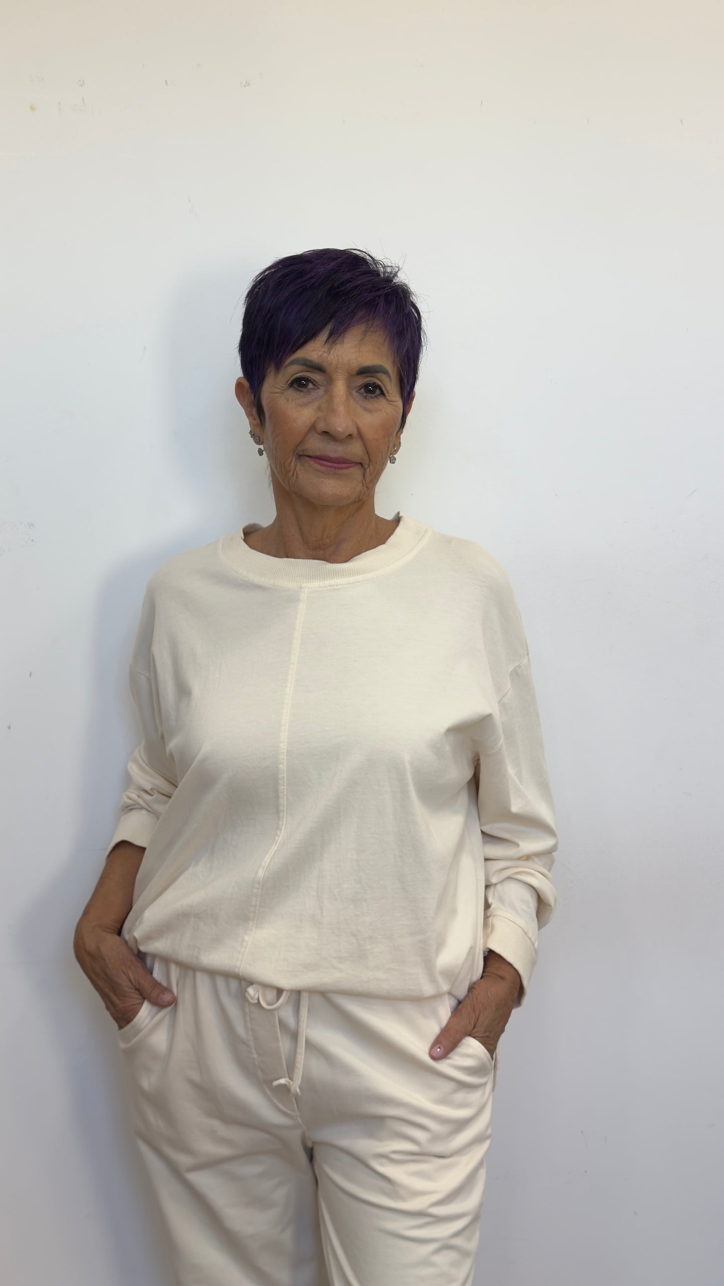 Molina Cream Vanilla Sweatshirt, Fine Elegant BDP One Size