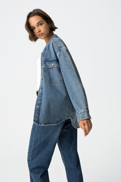 Oversized Denim Shirt