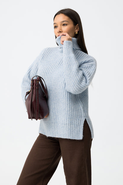 Turtleneck Sweater with Wool