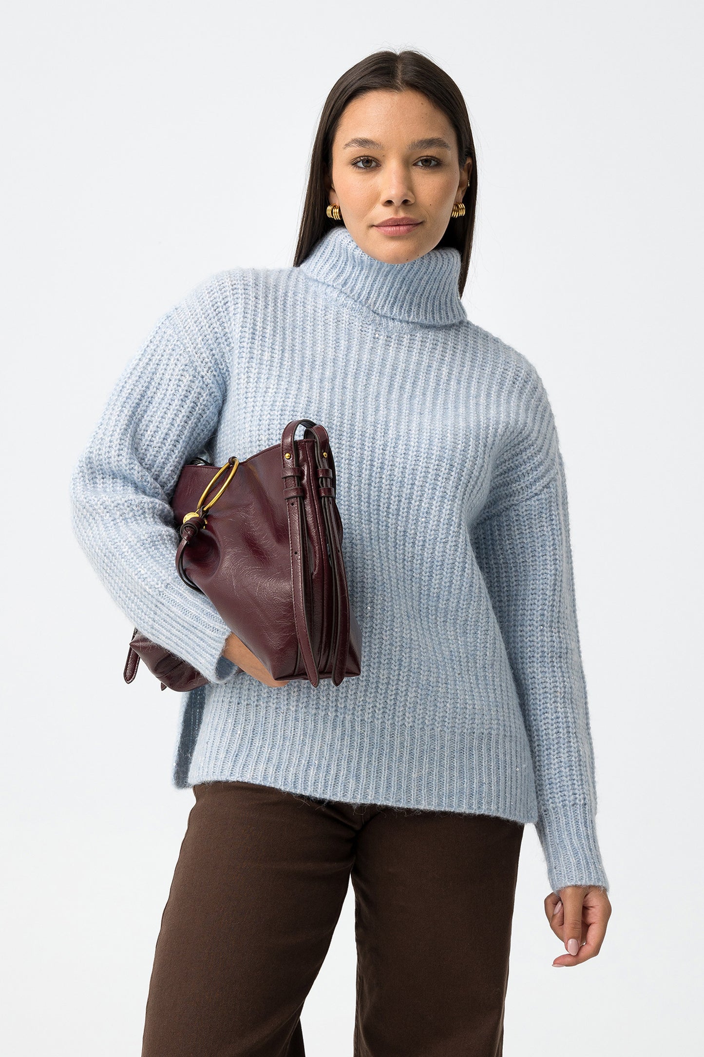 Turtleneck Sweater with Wool