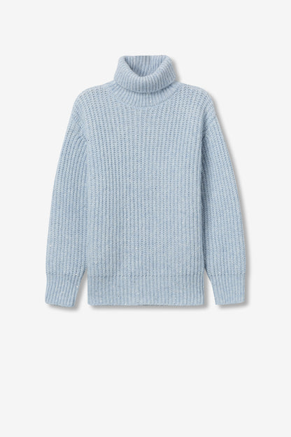 Turtleneck Sweater with Wool
