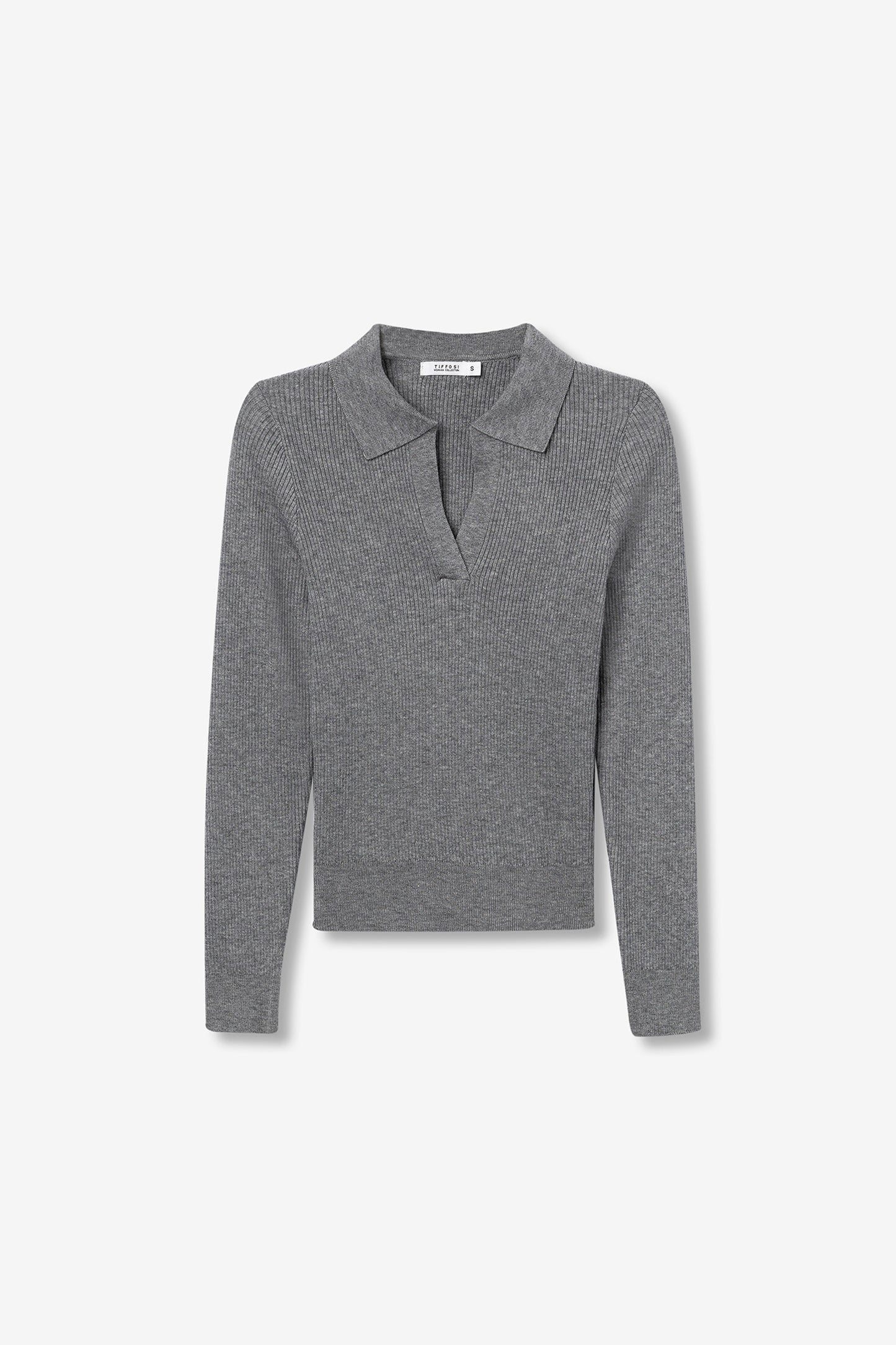 Tiffosi Women's High Neck Polo Knit Sweater - Elegant Jumper