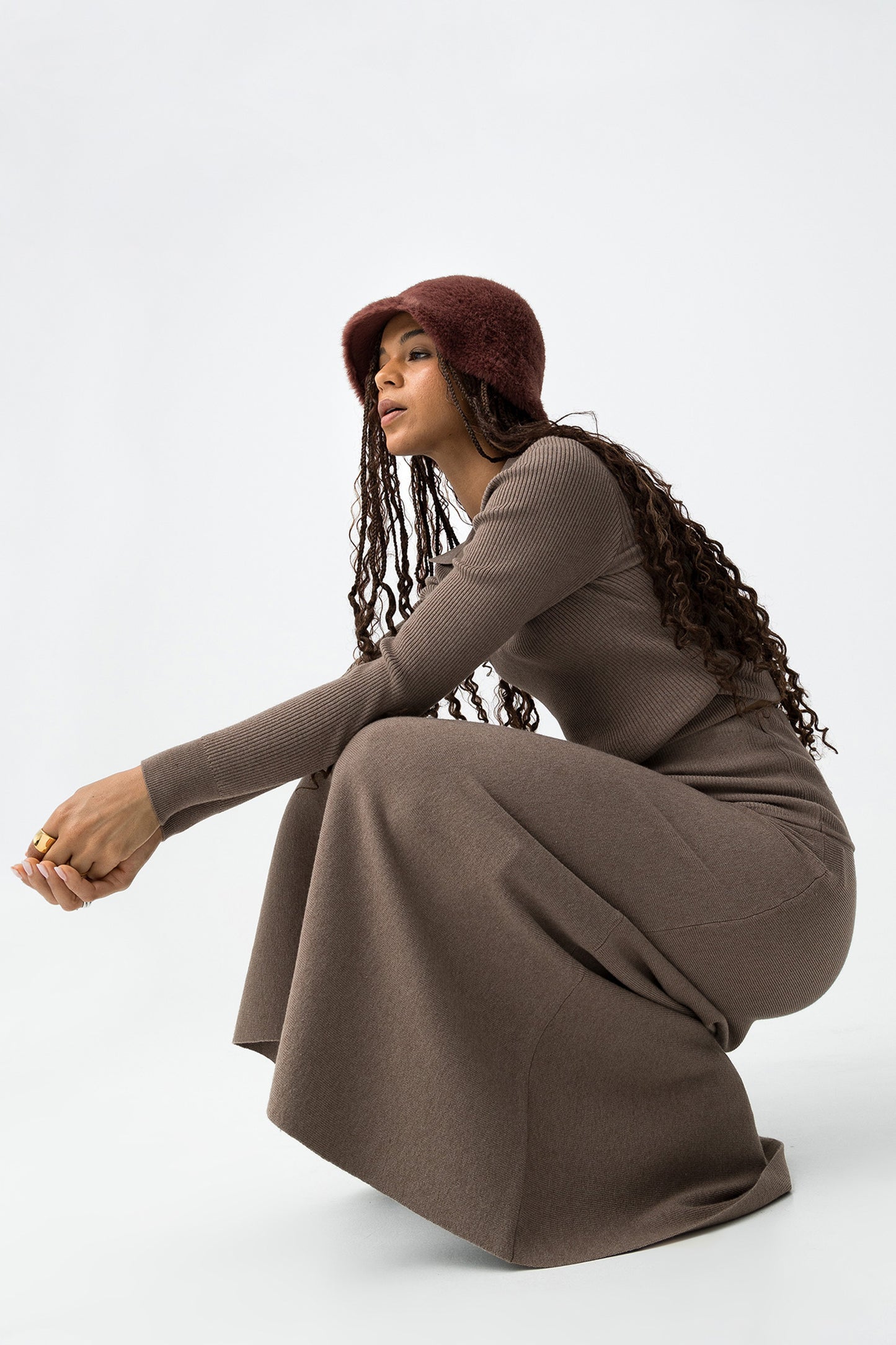 Tiffosi Women's High Neck Polo Knit Sweater - Elegant Jumper