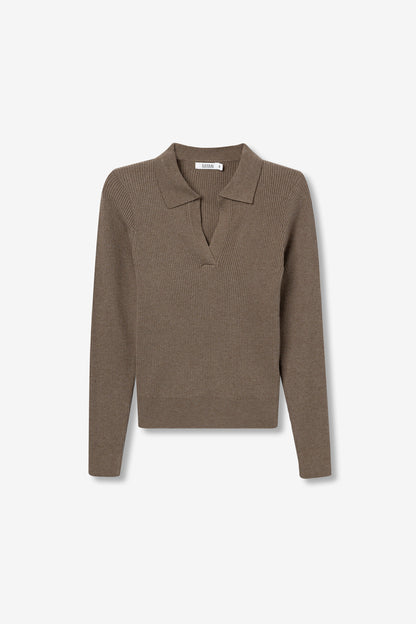 Tiffosi Women's High Neck Polo Knit Sweater - Elegant Jumper