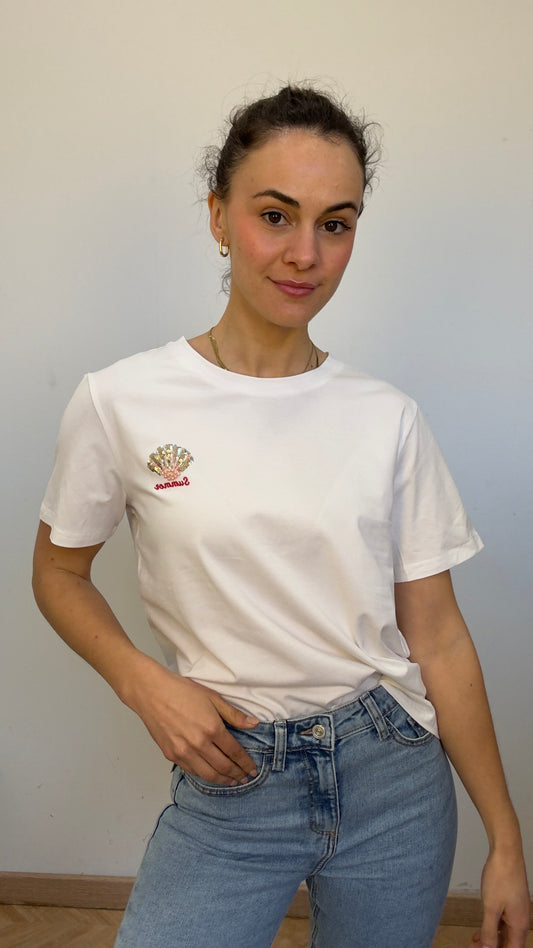 Camiseta básica almeja