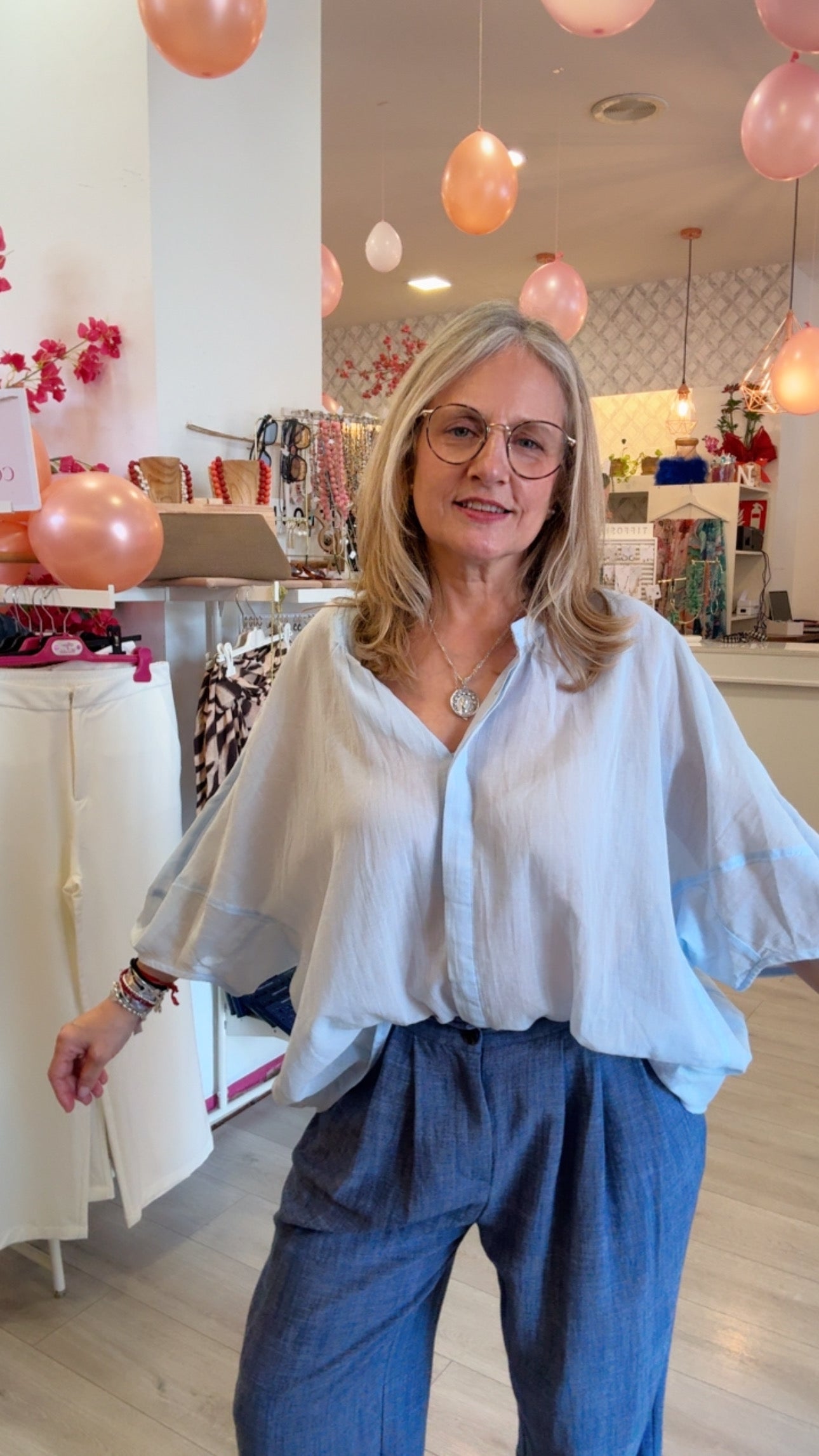 Camisa/Blusa Azul Bebé