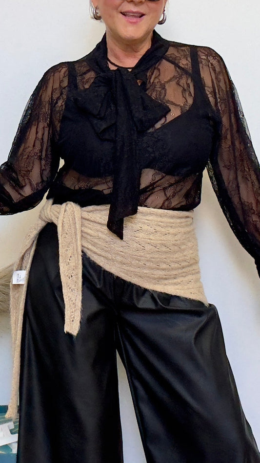 Camisa Encaje Blonde