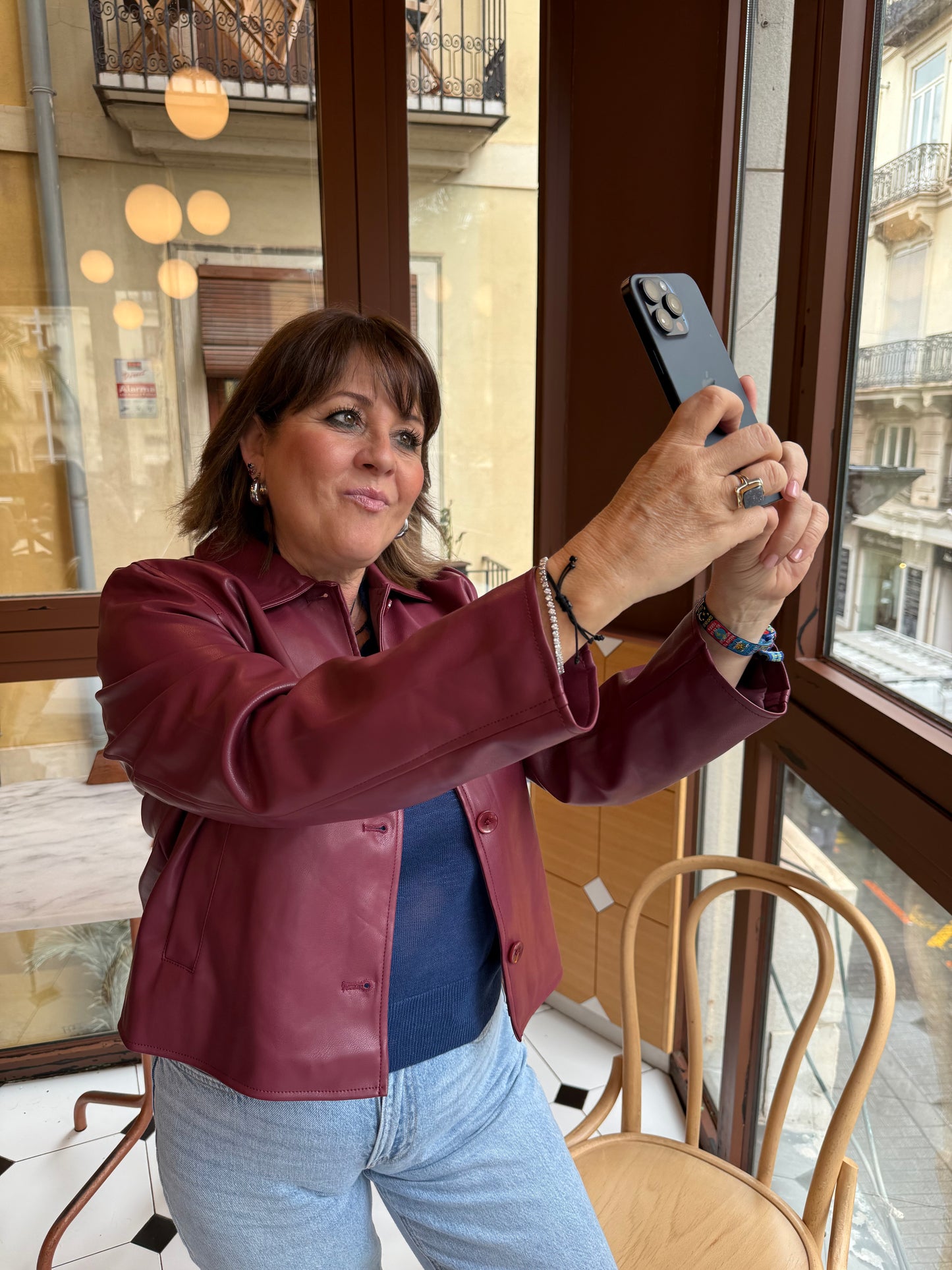 Chaqueta de eco piel Zintia