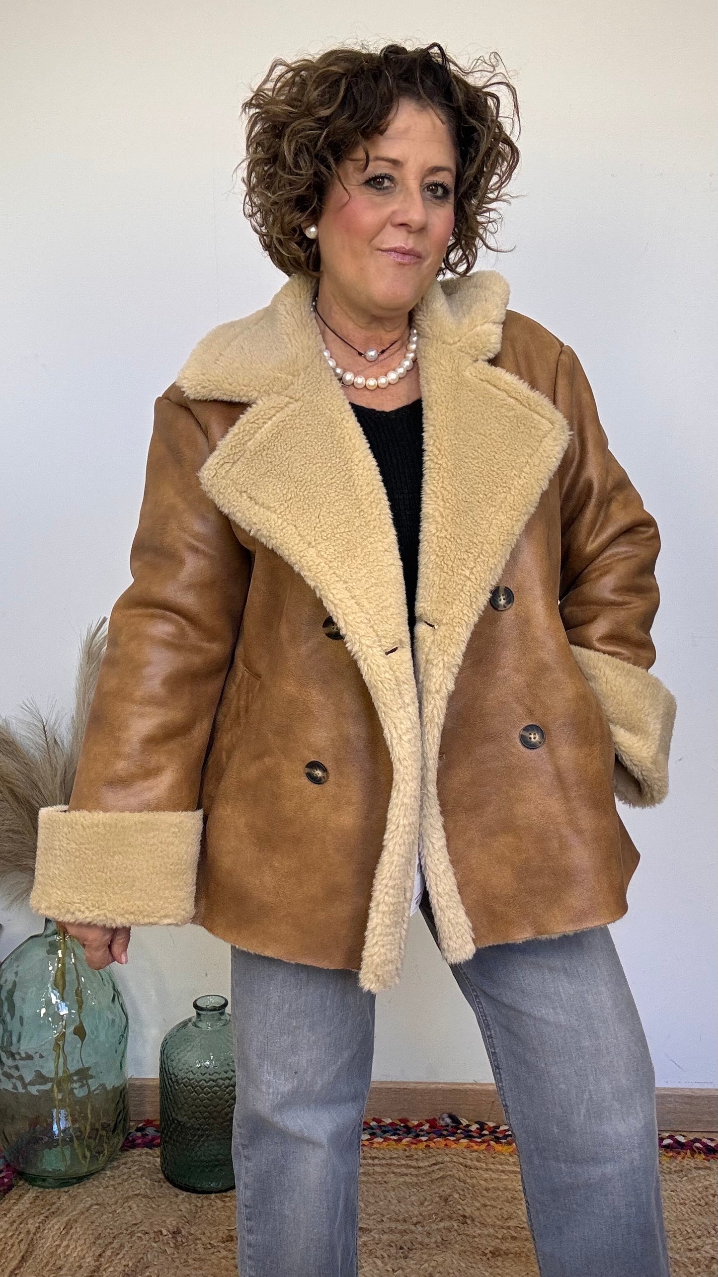 Lou faux leather jacket