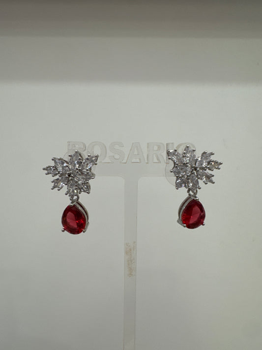 Pendientes Plata Baño Rodio