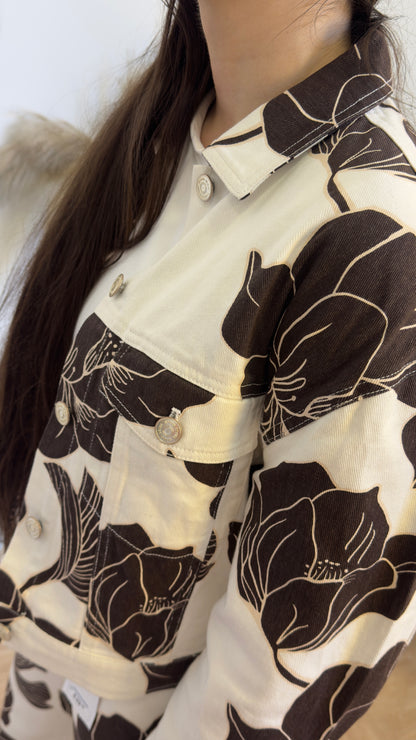 Chaqueta vaquera flower