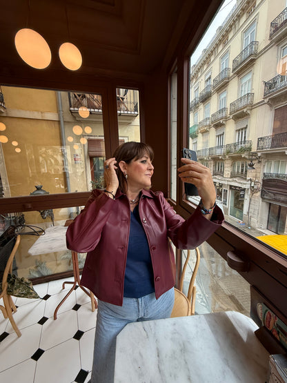 Chaqueta de eco piel Zintia