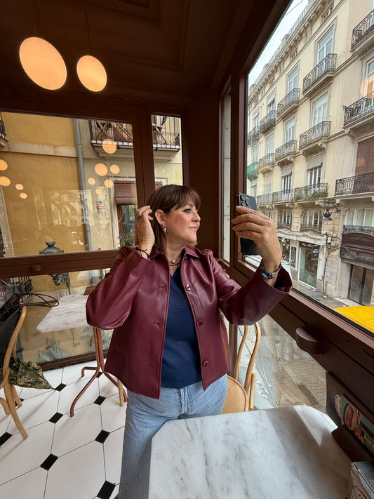 Chaqueta de eco piel Zintia