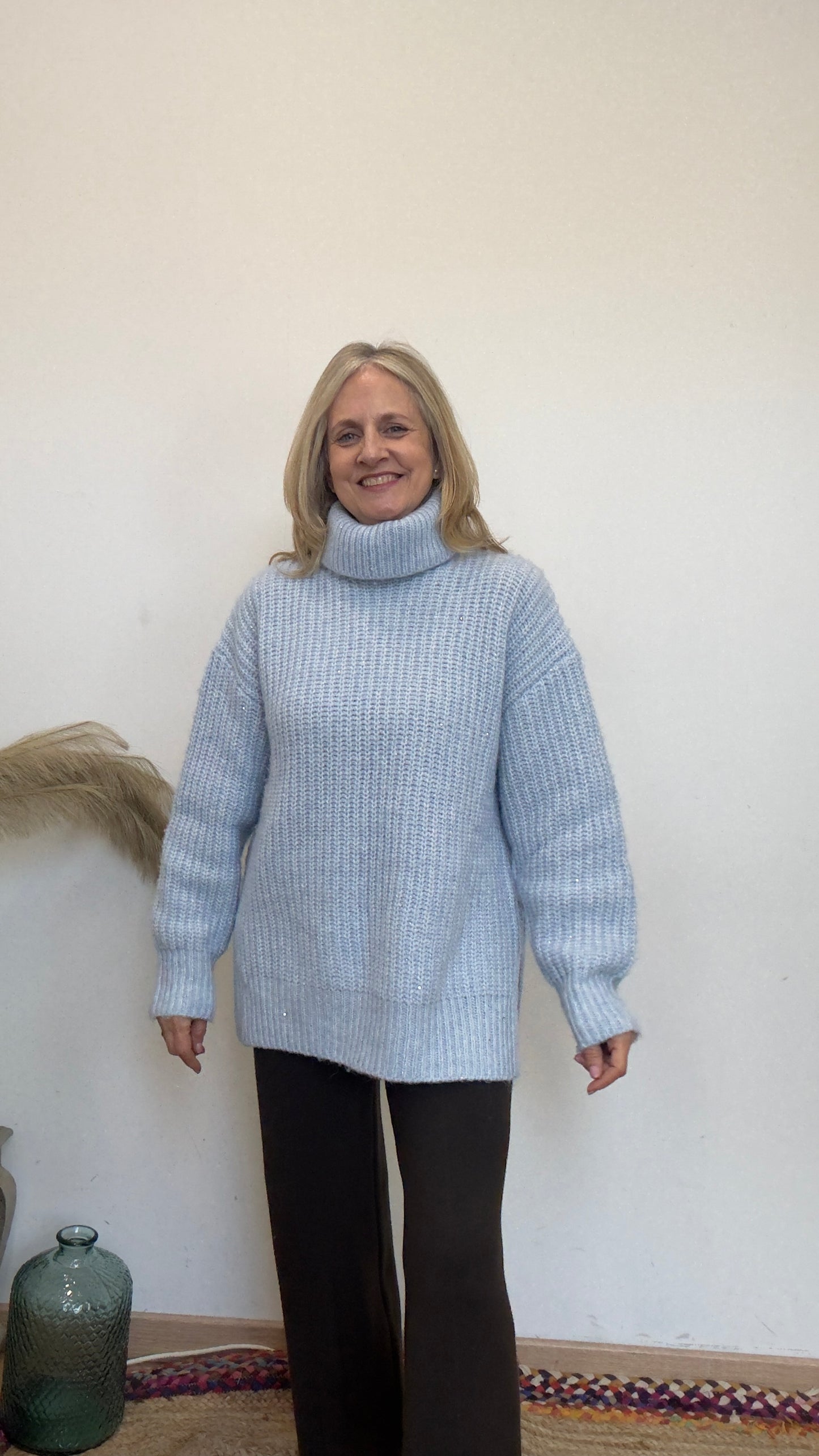 Turtleneck Sweater with Wool