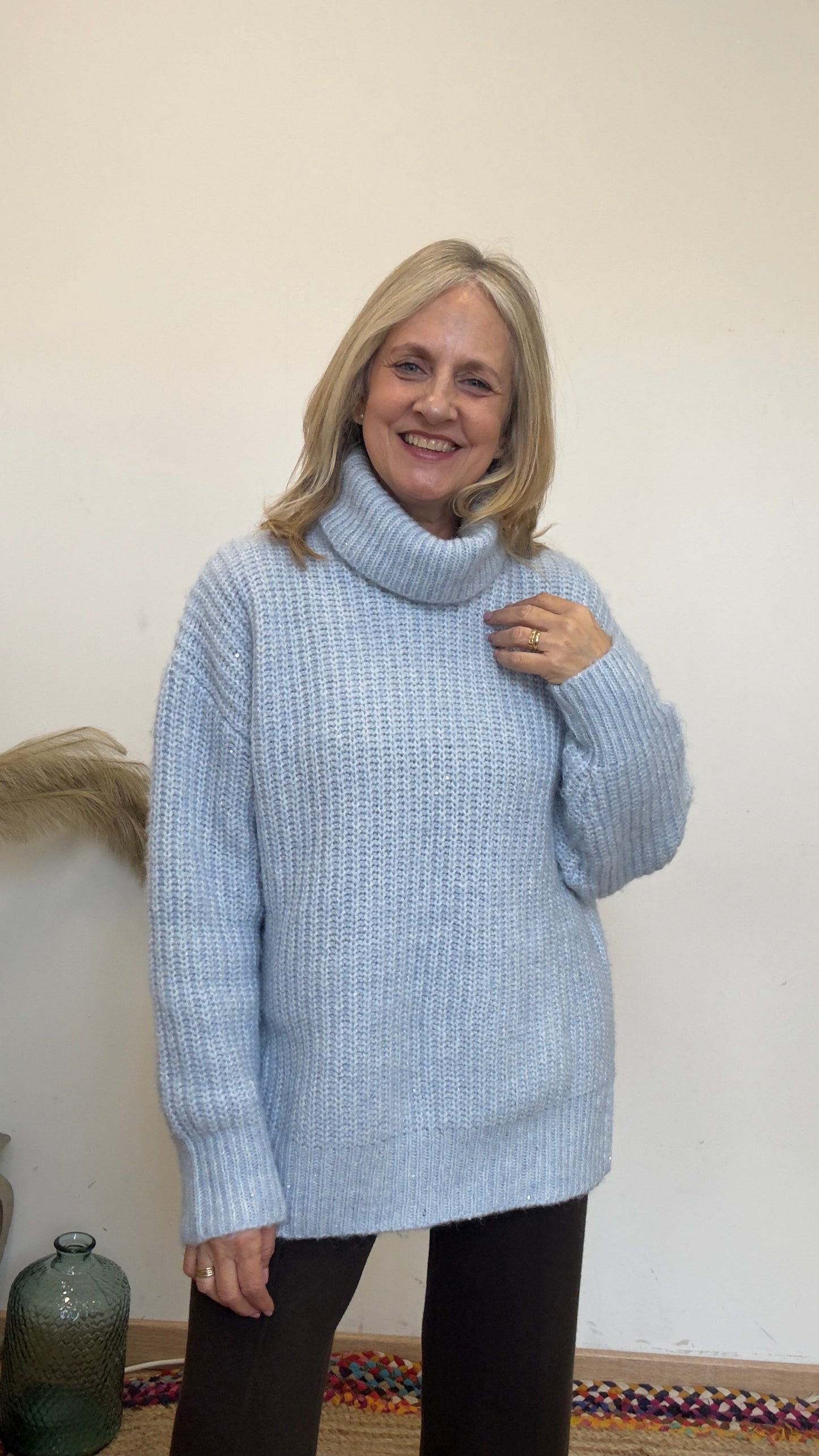 Turtleneck Sweater with Wool