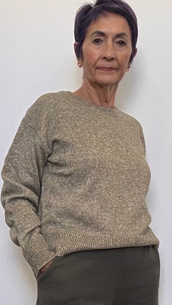Glitter Green Sweater