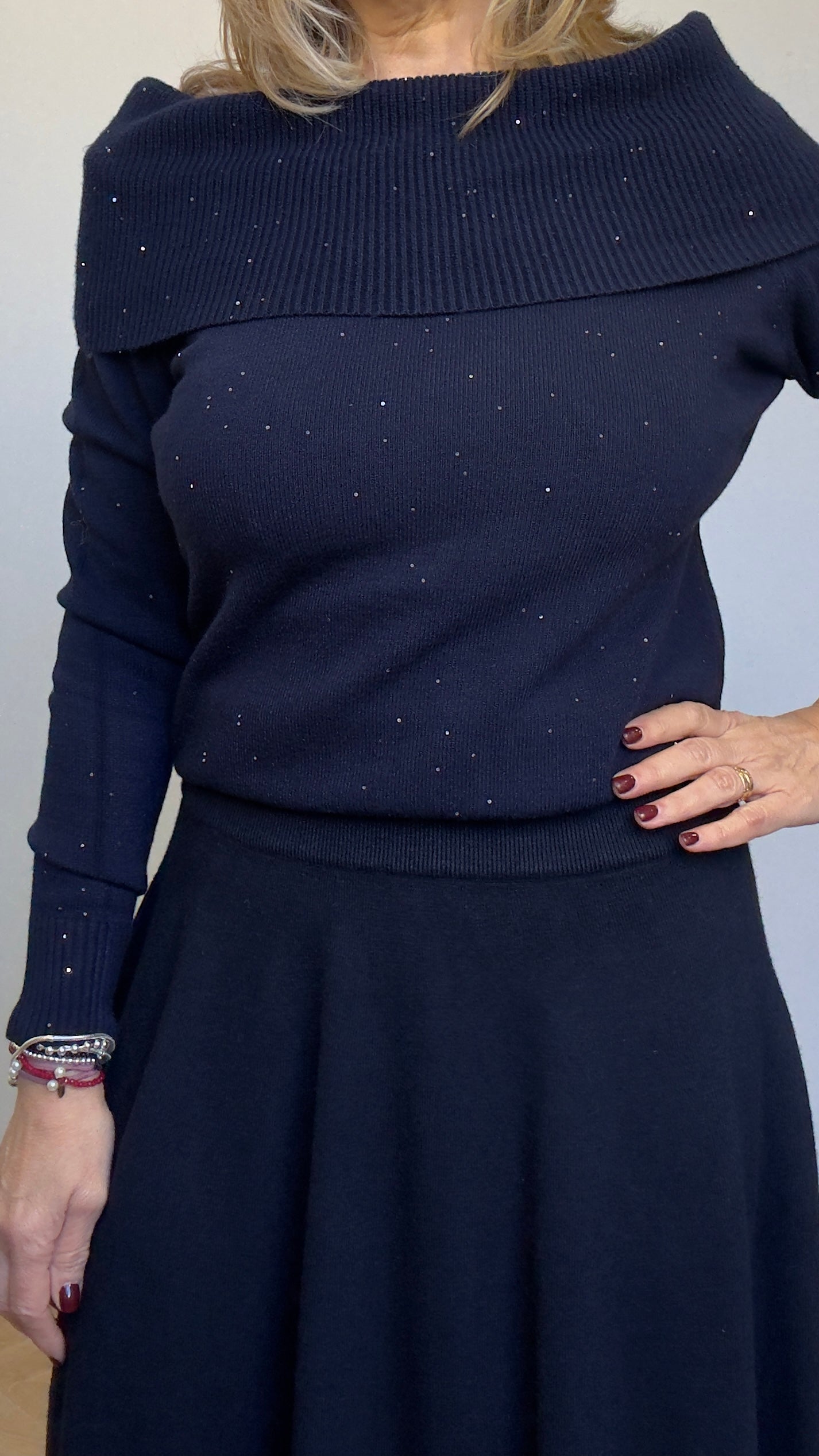 Suéter punto marino Bardot