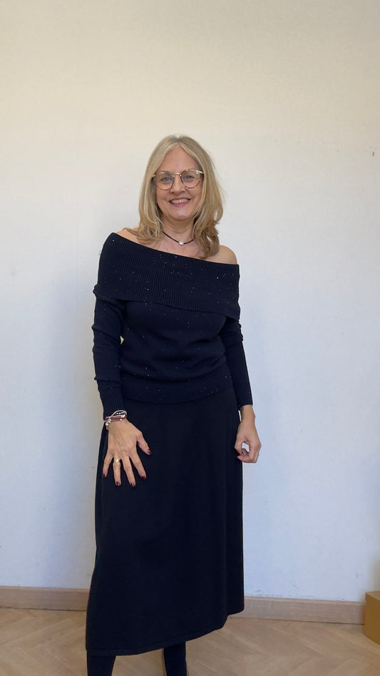 Suéter punto marino Bardot