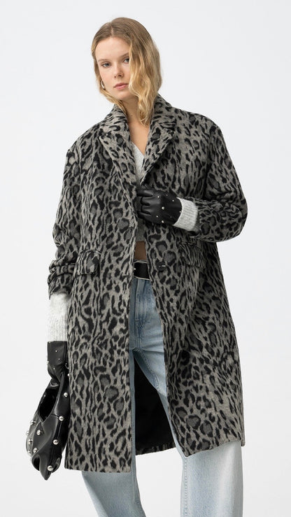 Jacket Coat, Animal Grey