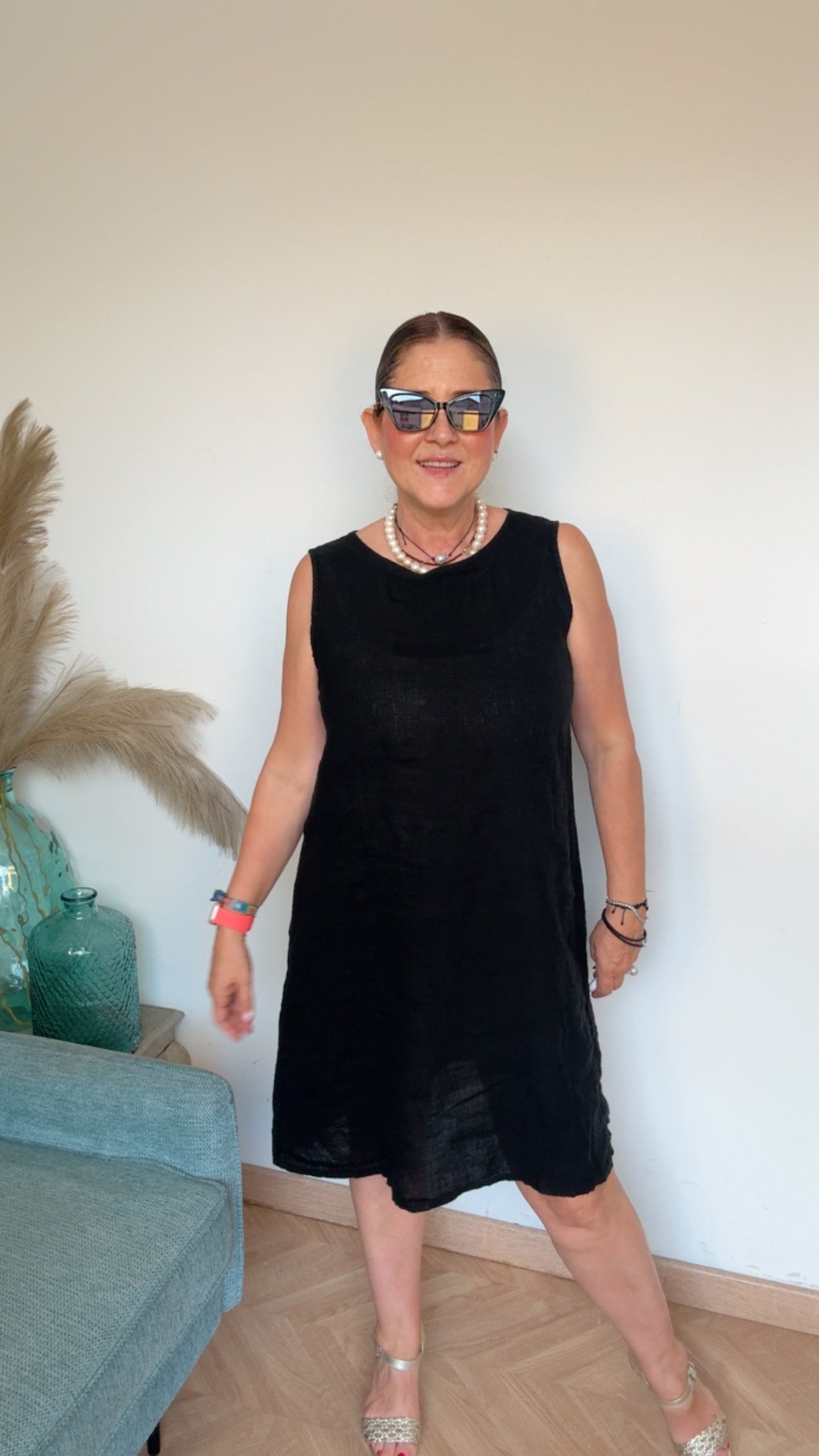 Vestido Lino Black