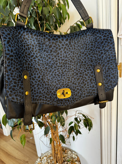 Bolso Piel Print Combinado Boston