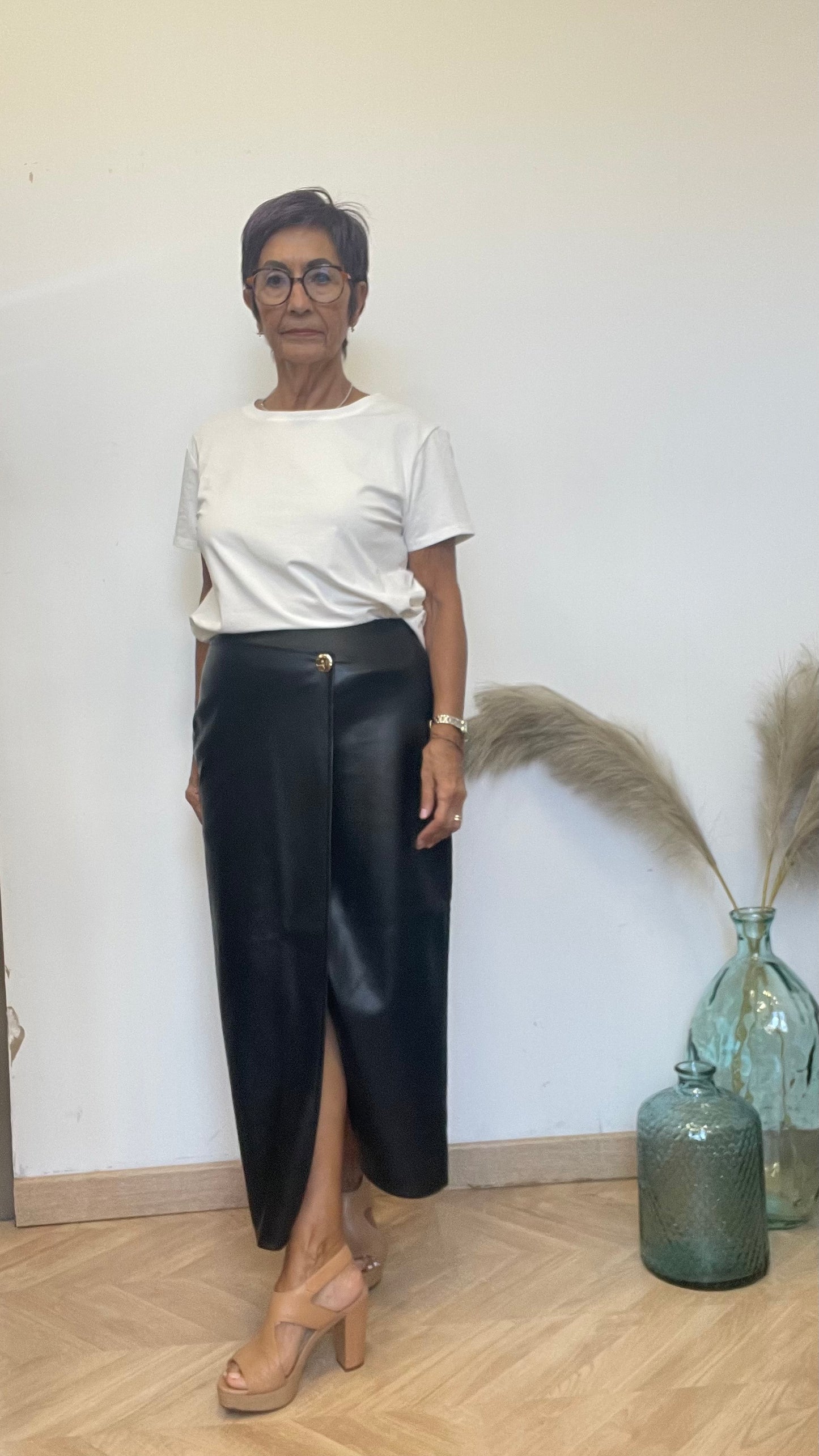 Granada Eco-Leather Skirt