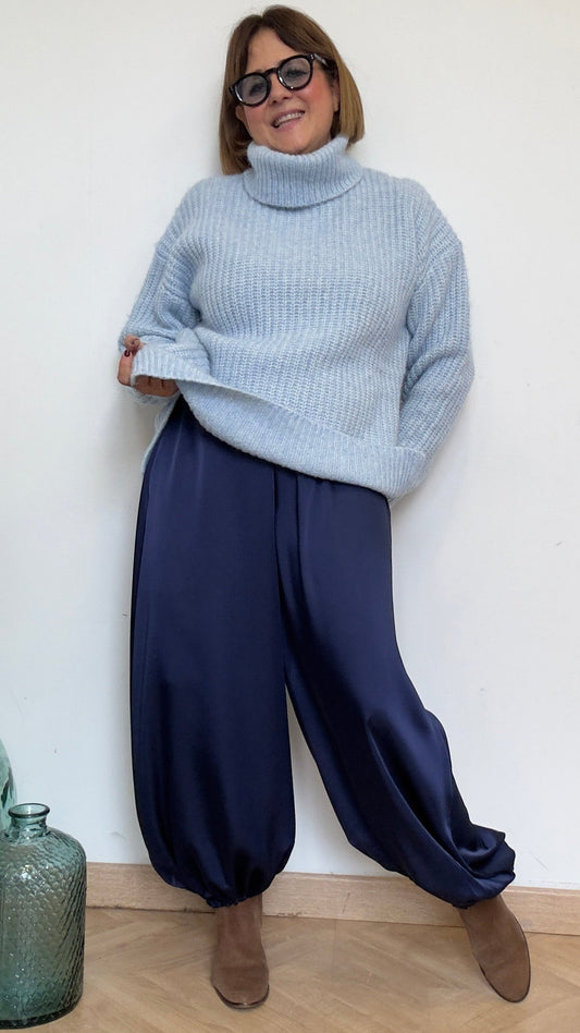 Pantalón Raso Azul Aladín