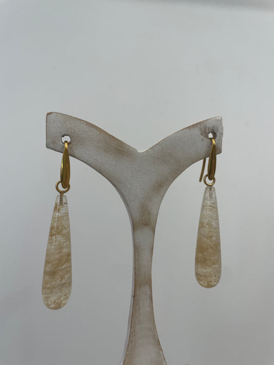 Pendientes Cuarzo Rutilo