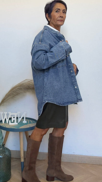 Oversized Denim Shirt