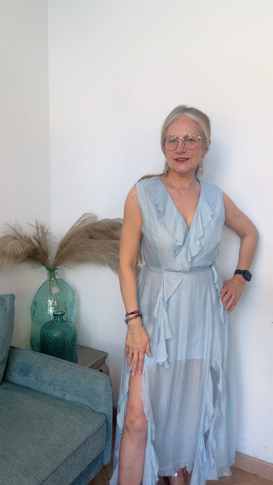 Vestido Celeste