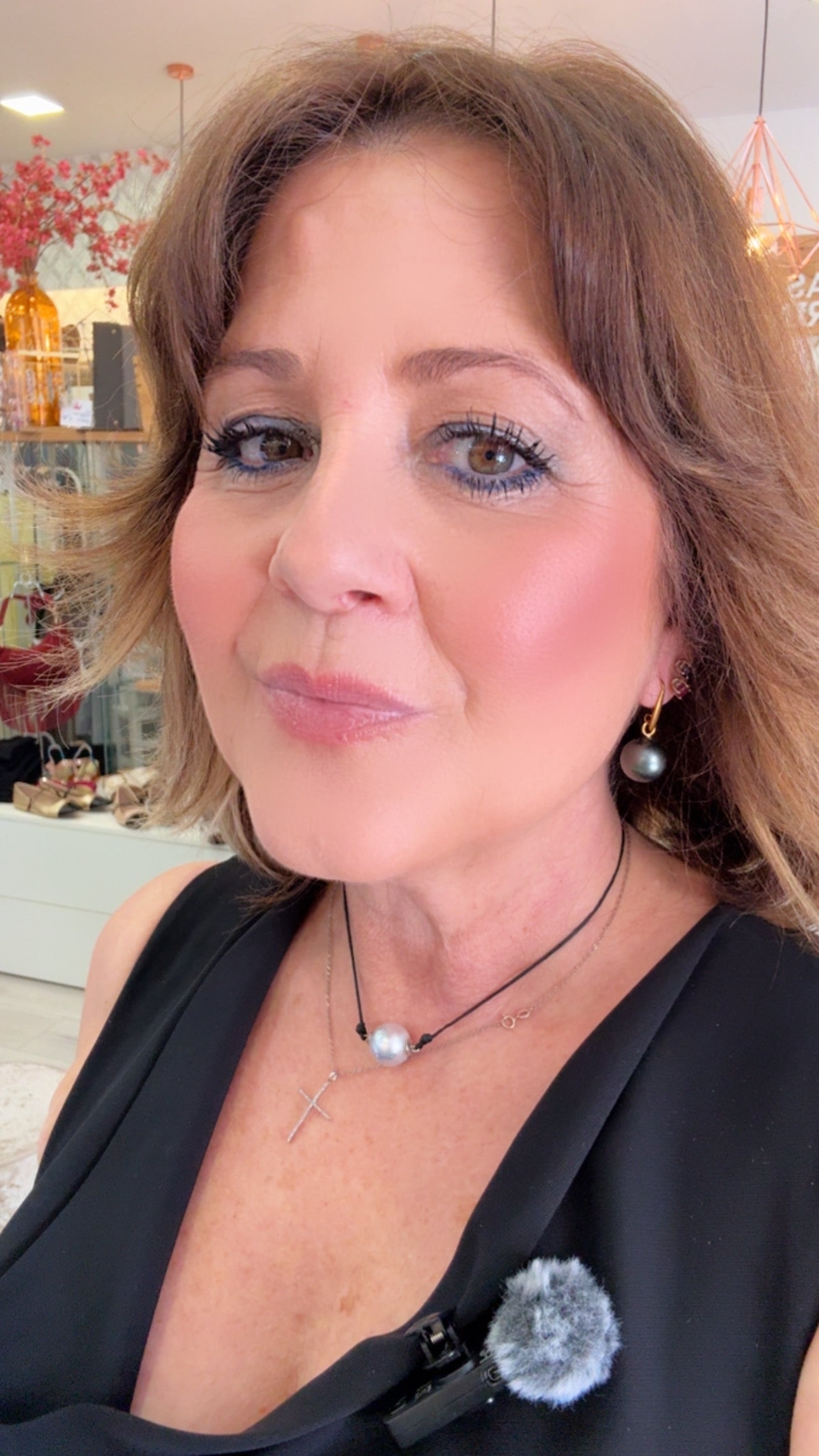 Pendientes Perla Gris Carla