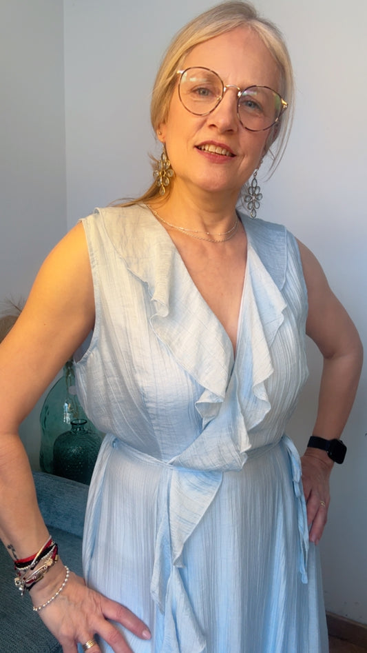 Vestido Celeste