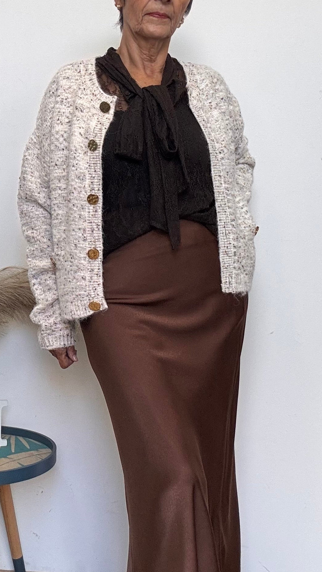 Cardigan Punto Violeta