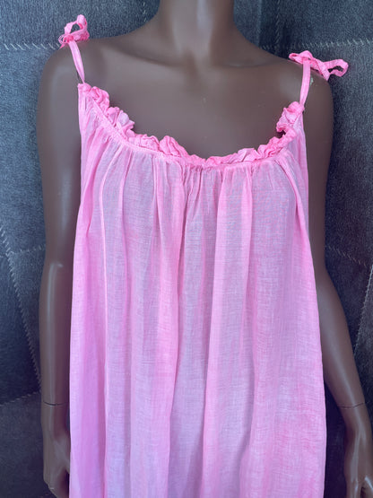Vestido Largo Tirantes Rosa