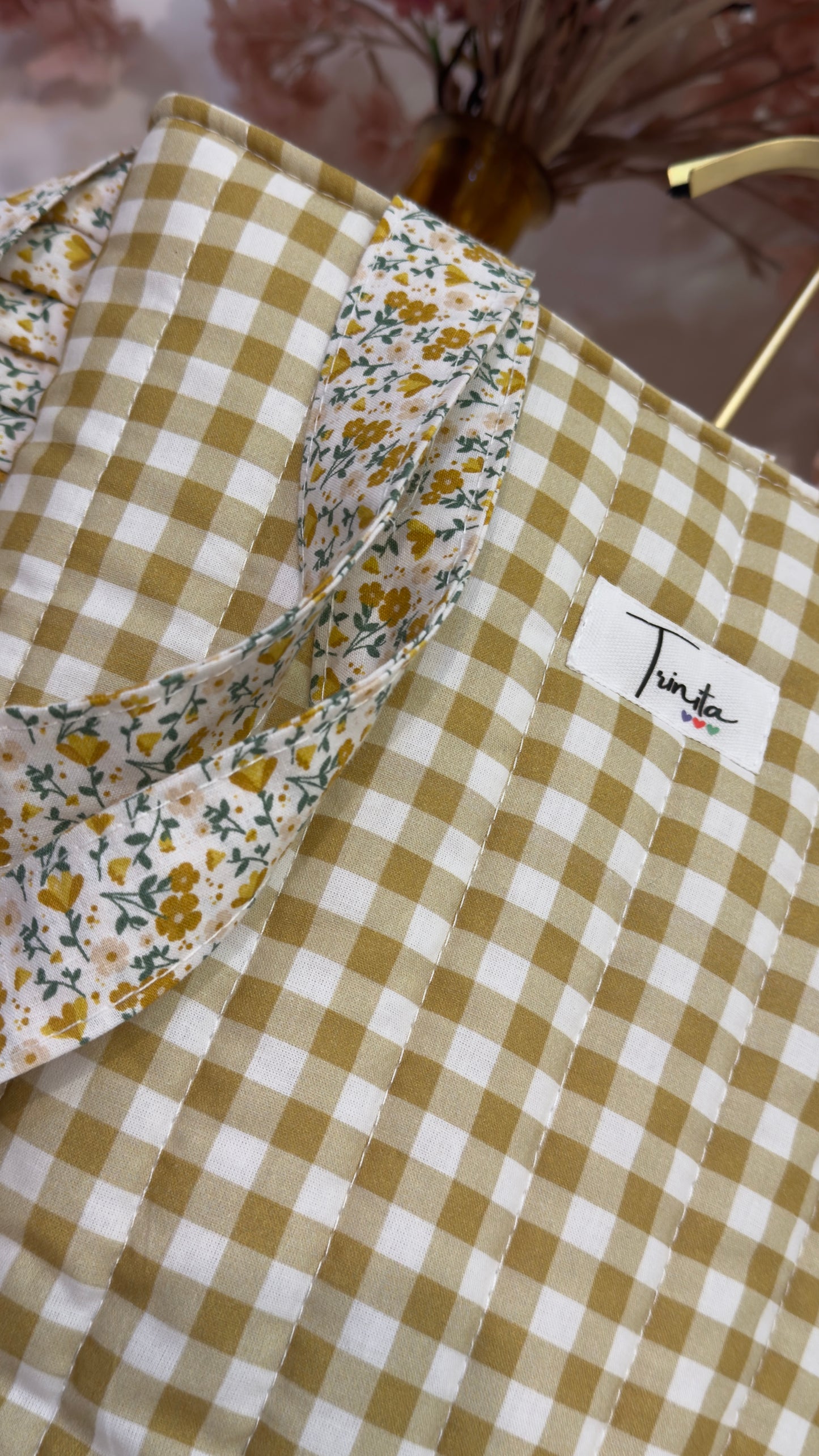 Handmade Totem Fabric Bag with Ruffle - Cotton