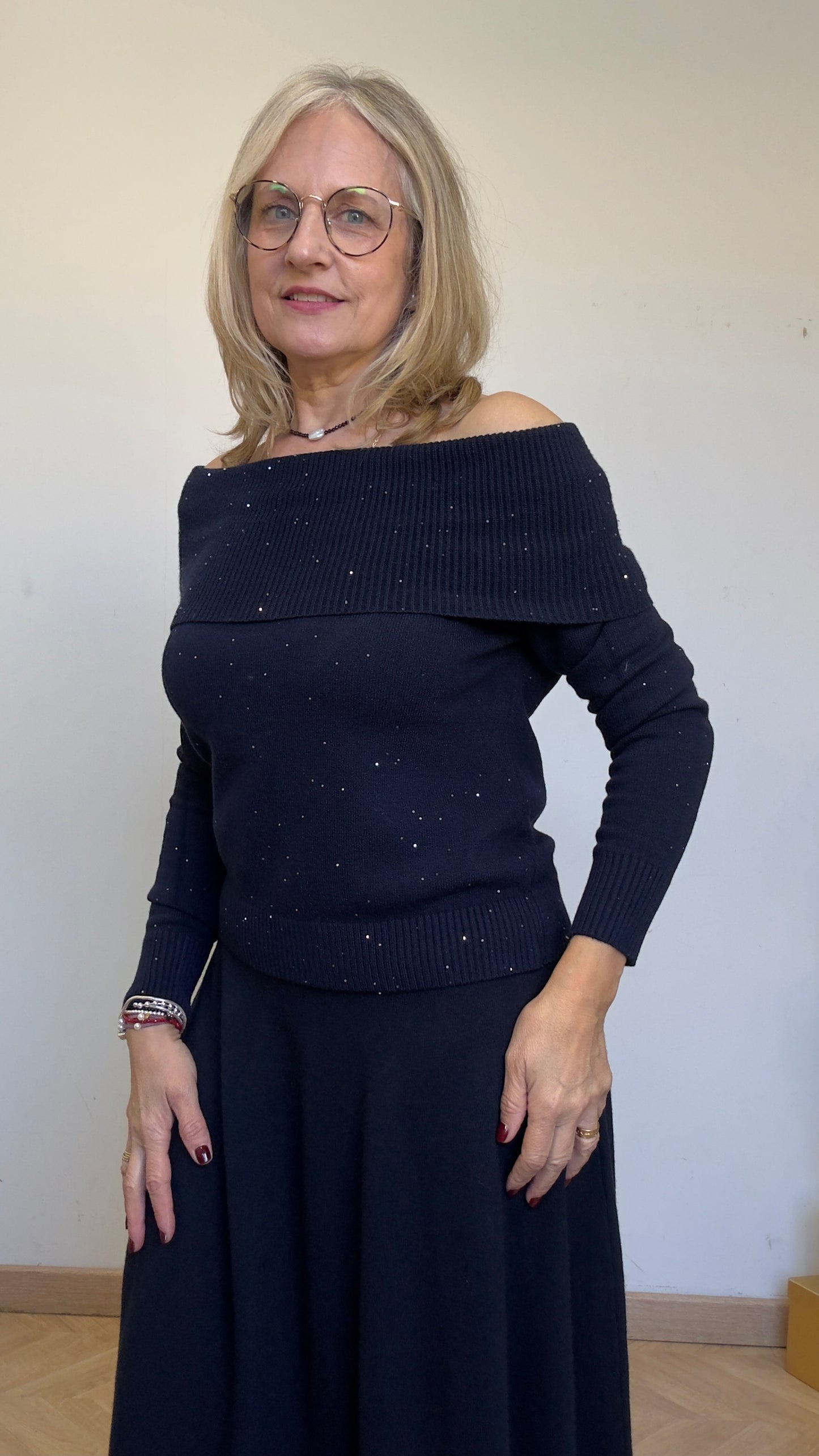 Suéter punto marino Bardot