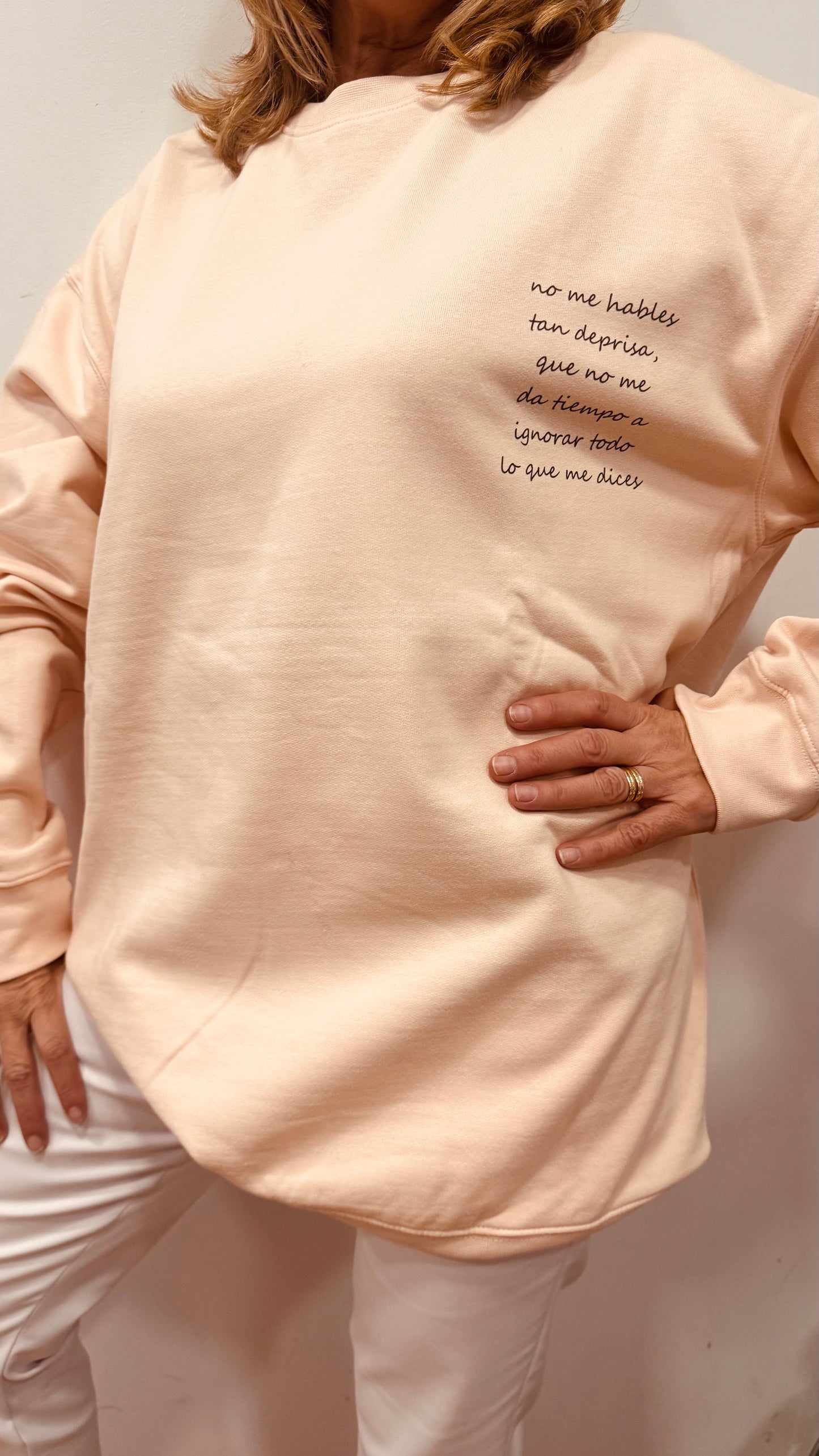 Sudadera No Me Hables Tan Deprisa  BDP