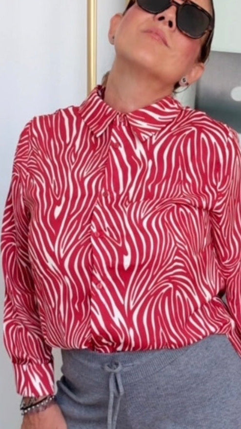 Camisa Zebra Red