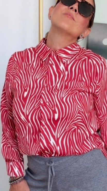 Camisa Zebra Red