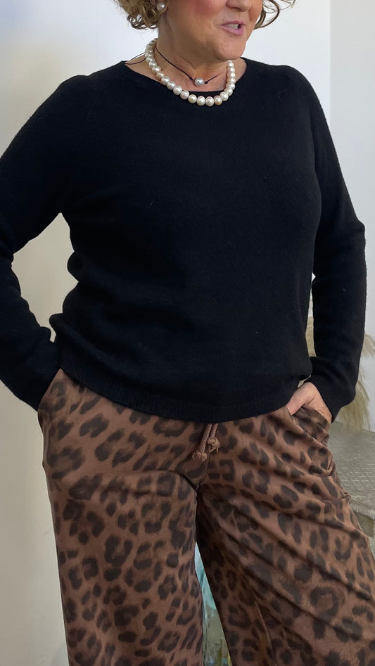 Penelope Basic Knit Crew Neck Sweater BDP