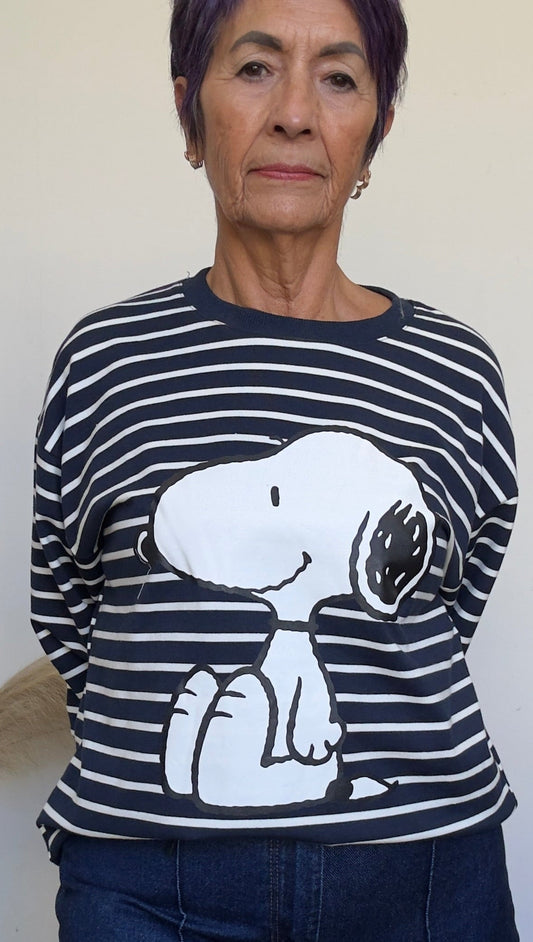Camiseta Rayada   Snoopy