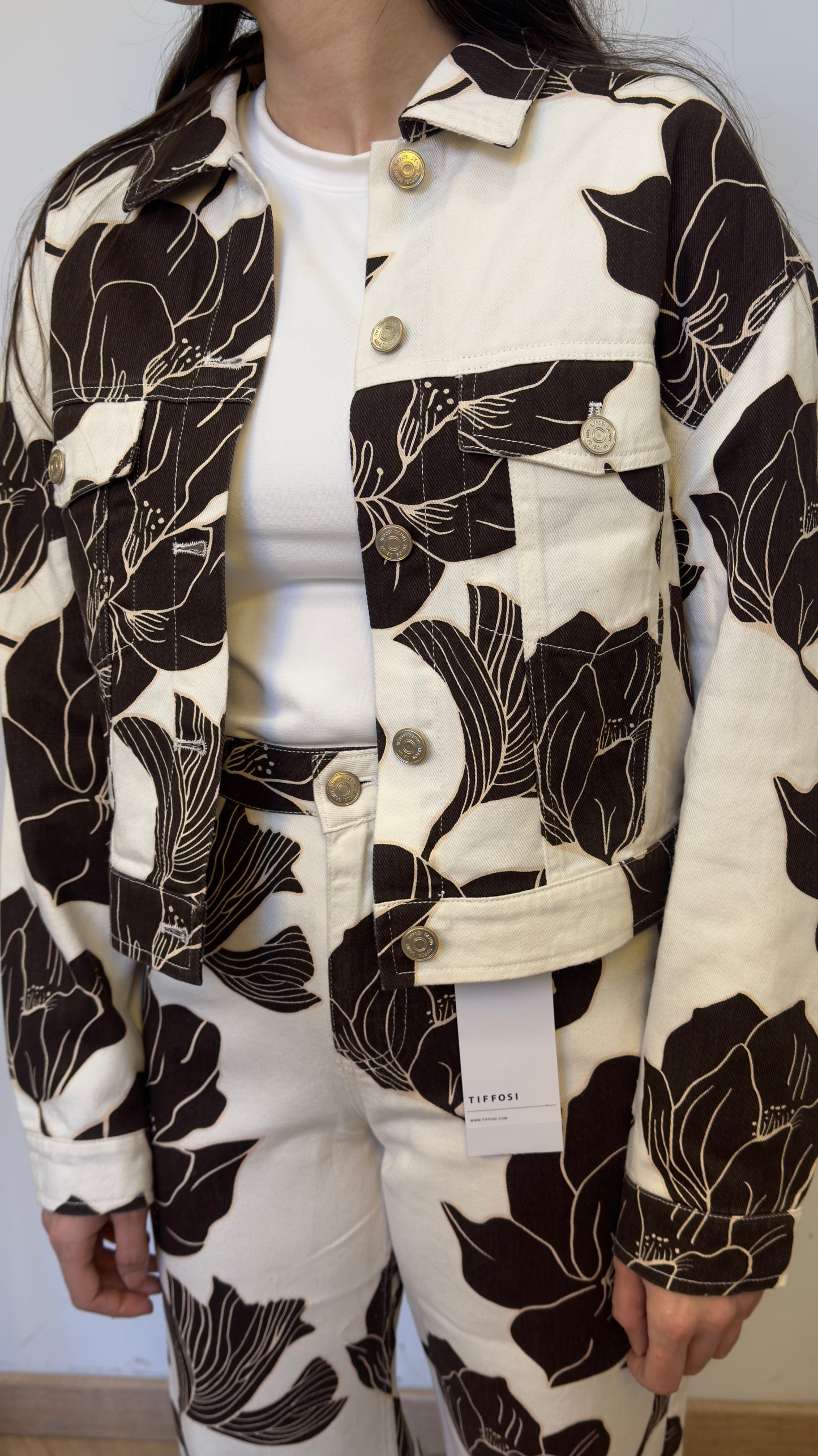 Chaqueta vaquera flower