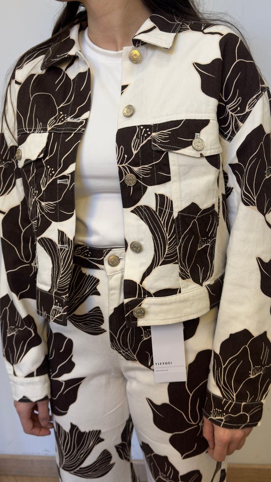Chaqueta vaquera flower