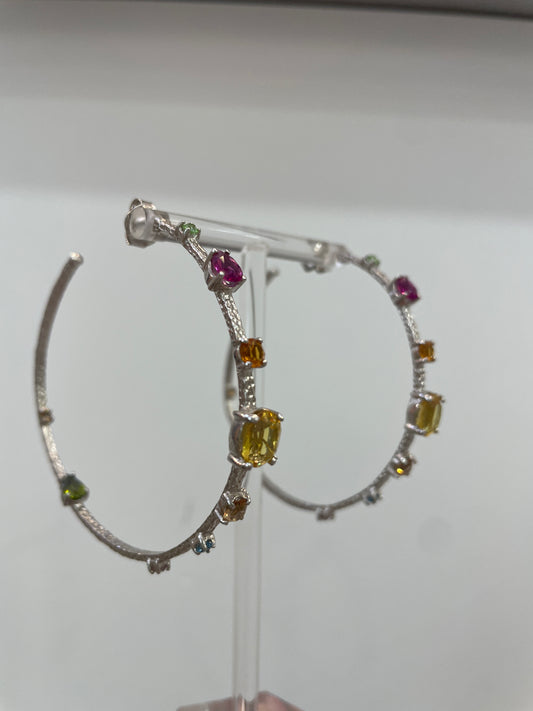 Pendientes Aro Plata Rocio