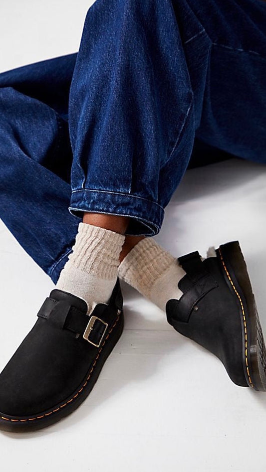 Suede slingback shoes